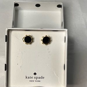 Kate Spade Black Studs NWT